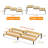 Freestanding Bamboo Spice Rack with Adjustable Racks