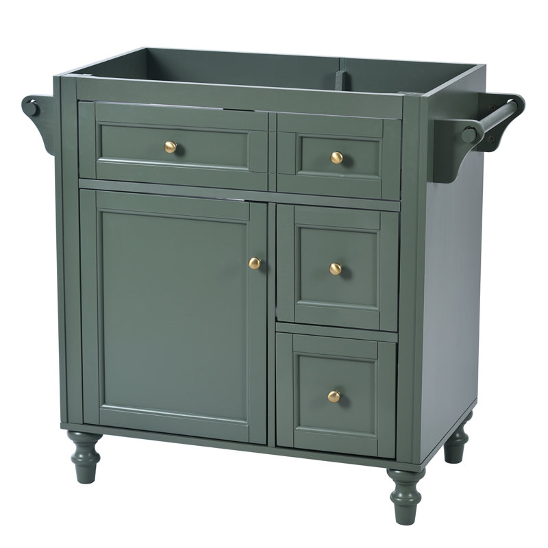 Meuble-lavabo de salle de bain "| conception moderne | 2 tiroirs standard et 1 tiroir rabattable | lavabo supérieur non inclus | élégant