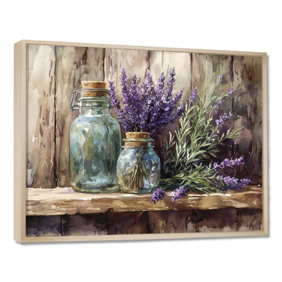 Lavender And Rosemary Bouquet IV - Lavender Wall Art