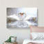 Swans Forming a Love Heart in Abstract - Wrapped Canvas-432406971