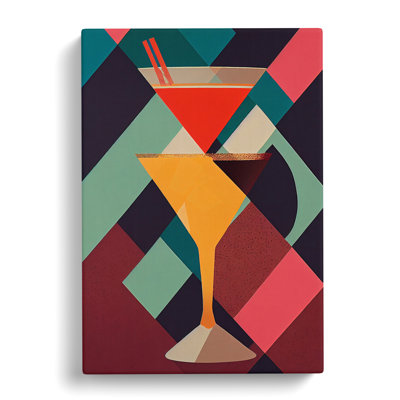 Sivert Retro Cocktail - Wrapped Canvas Print