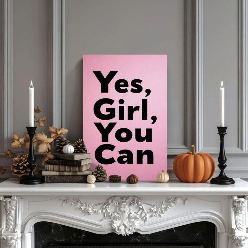 1 pièce d'art mural encadré avec citations inspirantes, fond rose avec texte noir, style minimaliste moderne. Affiche décorative imprimée de style rétro pour la décoration intérieure, cadeau parfait pour les œuvres d'art modernes de chambre à coucher ou de salon.