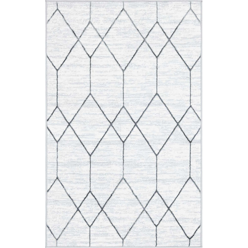 Clidy Abstract Indoor Rug, Rectangle 3'3" x 5'3"