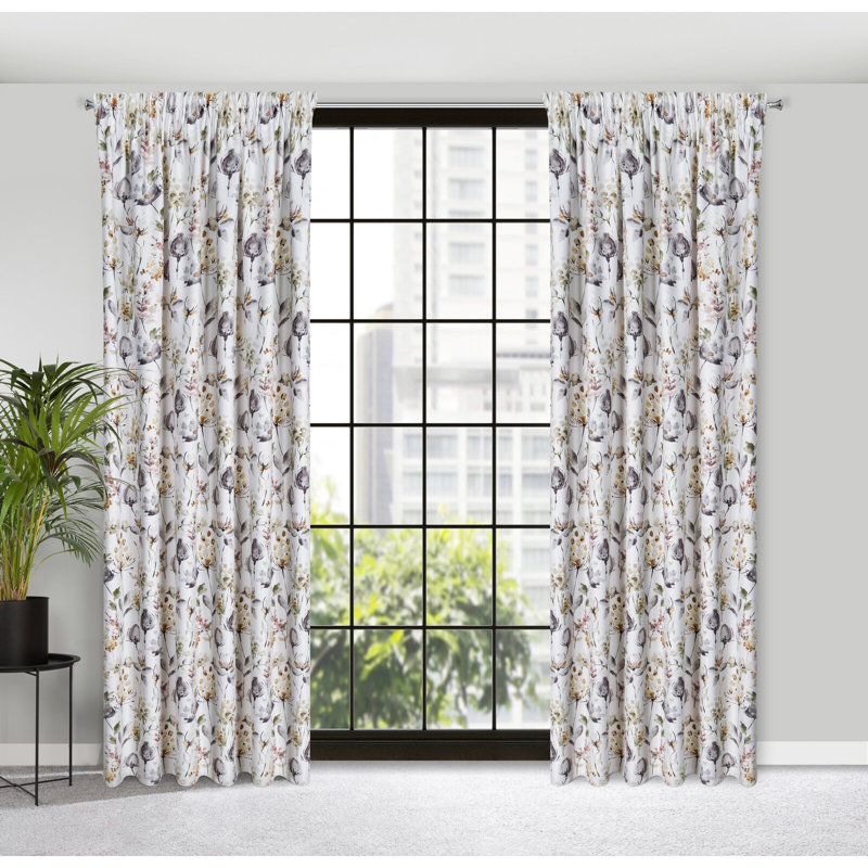 Adelya Maximum Blackout Curtains Single Panel