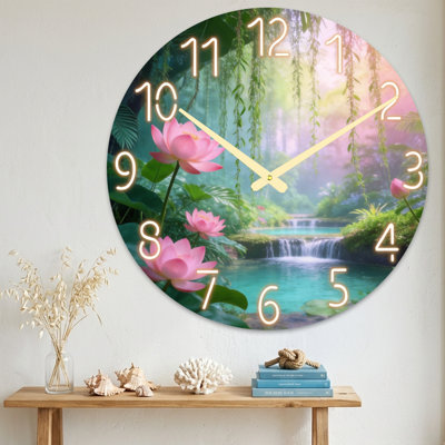 Horloge murale paysage et nature