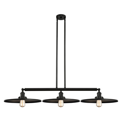 Luminaire suspendu linéaire à 3 lumières pour îlot de cuisine Rouvin