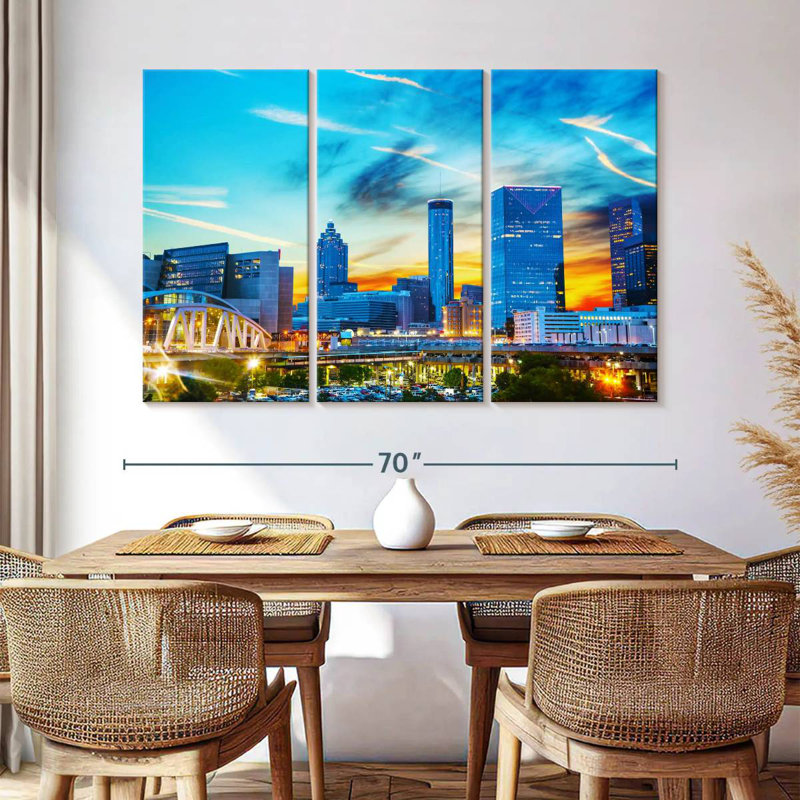 Sebbie Atlanta Glowing Night, 42" H x 65" W