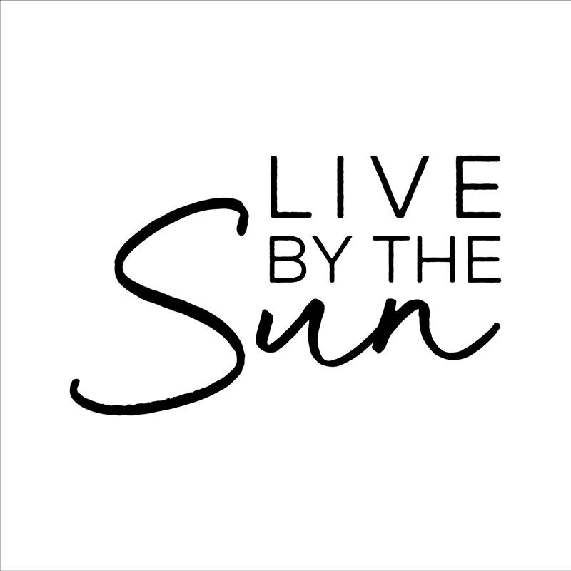 En noir et blanc sentiment V-Sun, H 30 po x l 30 po x P 1,25 po