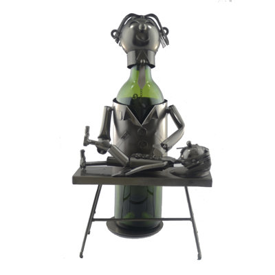 Chiropractor 1 Bottle Tabletop Wine Bottle Rack
