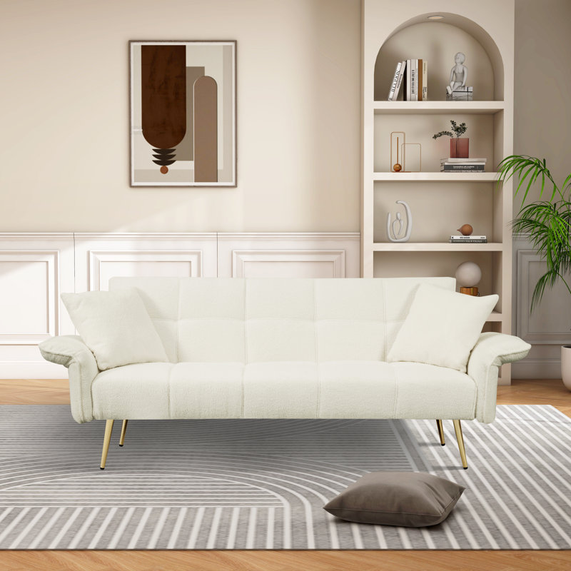 Canapé Attif de 70,2 po à accoudoirs réglables CAL117 Attif, 100 % polyester beige