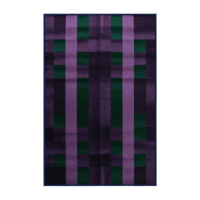 Tapis mauve lavable à la machine