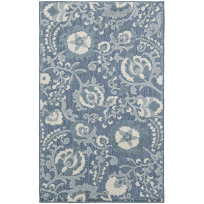 Gregori Floral Farmhouse Area Rug