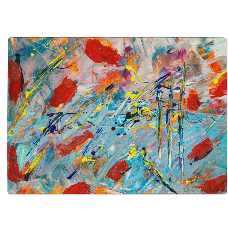 Tempered Glass Art Painting Vol.410 Chopping Board, 39 cm W x 28.5 cm L