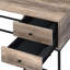 Charmant bureau d'écriture rustique avec port USB avancé et beaucoup de rangement
