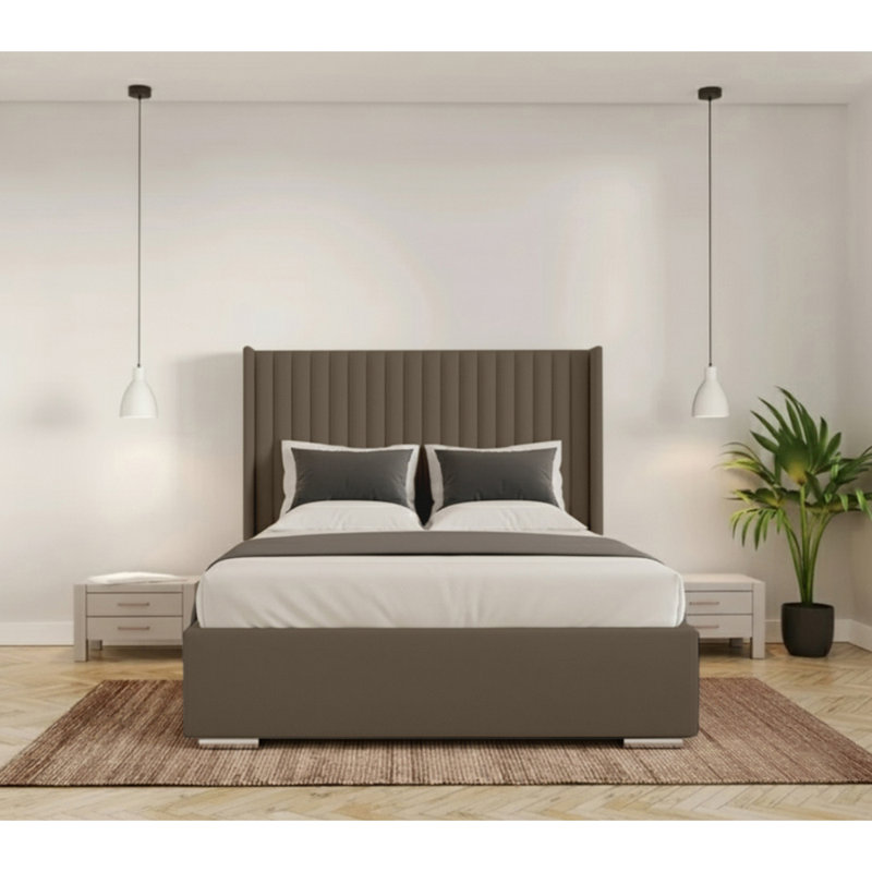 Chanteria Upholstered Bed, Single (3'), Mole