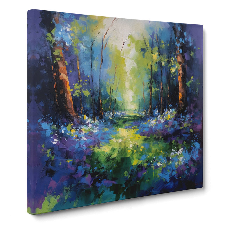 Bluebell Expressionism No.5 - No Frame Print, 35cm H x 35cm W x 3cm D