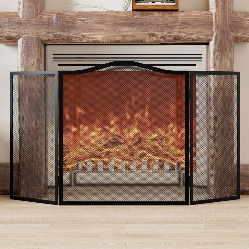 Arched 3-Panel Fire Screen