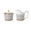Renaissance Red Sugar and Creamer Set