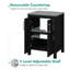 Meuble-lavabo autoportant simple de 24 po avec plateau en bois manufacturé Kreutzer-394485092