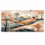Brown Abstract Mountain Landscape II - Abstract Landscapes Canvas Wall Art Set-1064240066