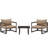 Modway Fortuna 3 Piece Outdoor Patio Sectional Sofa Set-399872769-399872783