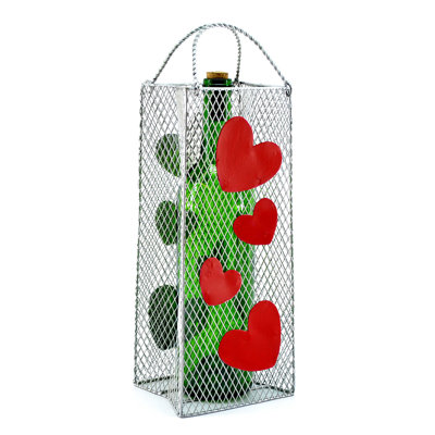 Tabletop Wine Bottle Rack in Silver