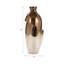 Vase de table décoratif en verre bicolore pour décoration intérieure - Vase de fleurs élégant pour le salon ou la chambre à coucher - Bronze-257705683