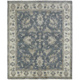 Jayesh Wool Oriental Area Rug in Blue/Ivory