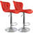 Milorad Swivel Upholstered Adjustable Height Counter Stool with Metal Frame-383820569
