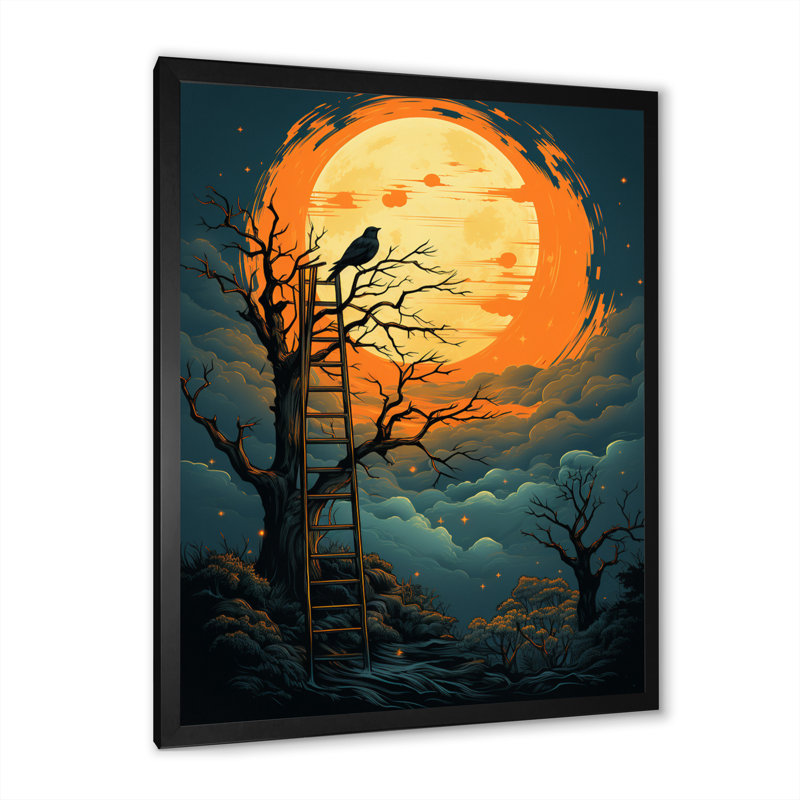 «Bird Climbing The Sky» sur toile, Cadre photo noir, H 20 po x l 12 po x P 1 po