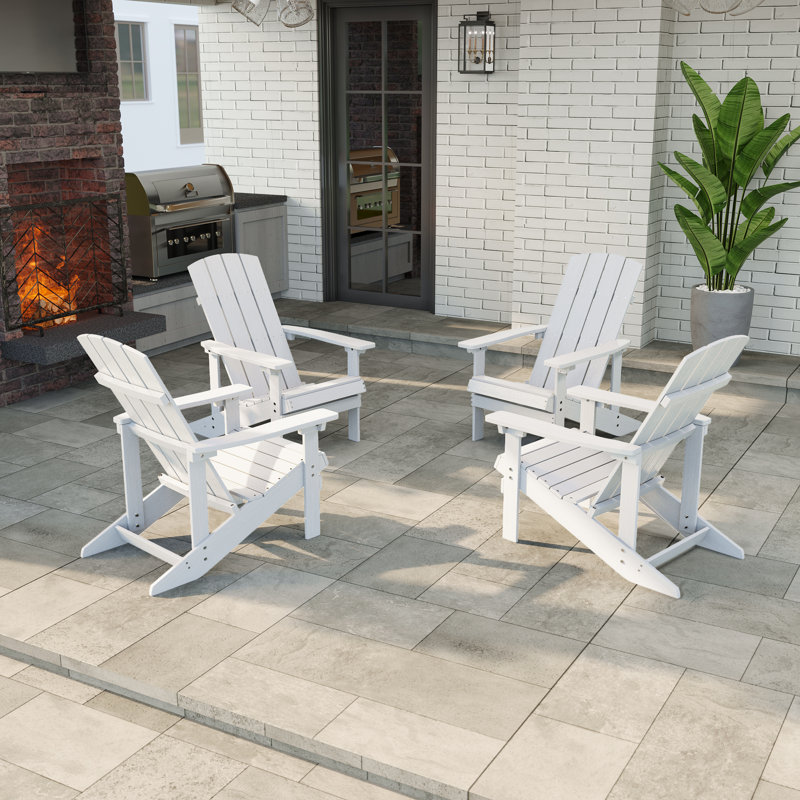  Chaise Adirondack Hips, Blanc