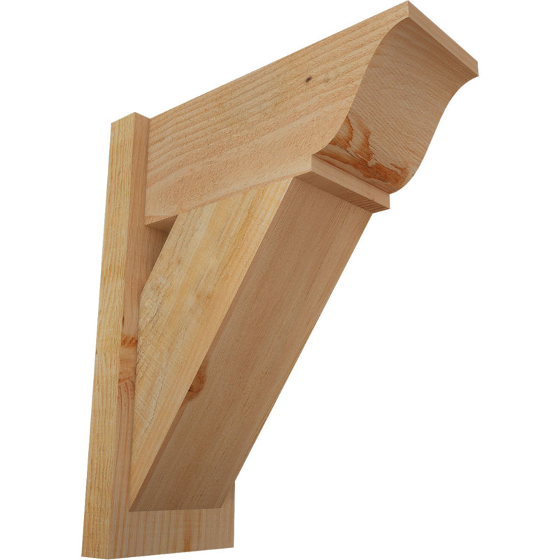 Persienne traditionnelle en bois rustique, P 18 po x H 22 po, Sapin Douglas de 8 po (sciage brut)