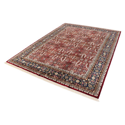 9x12 Red and Navy Turkish Anatolian Rug