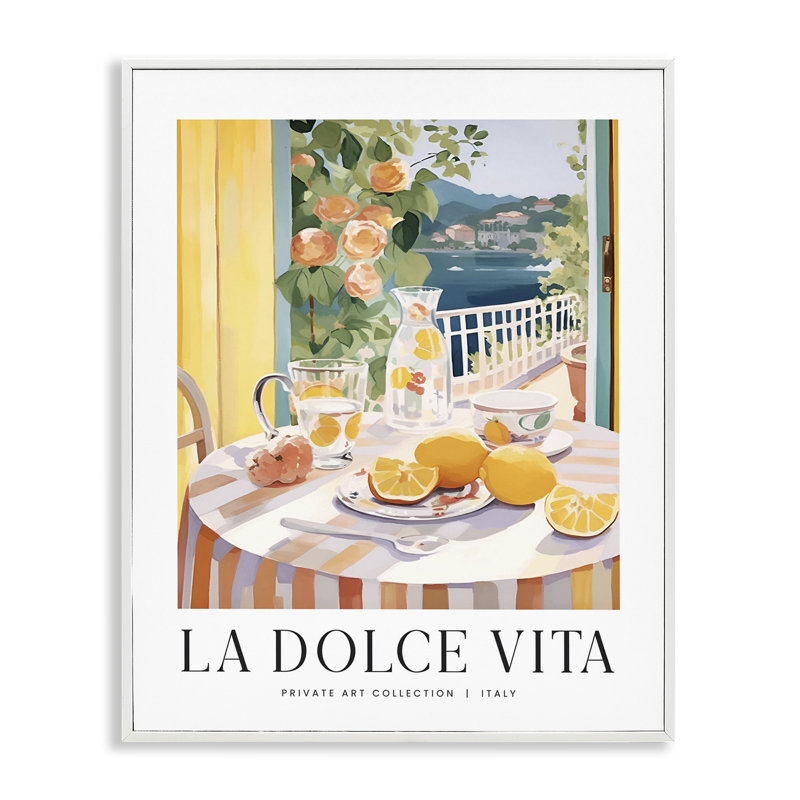 Art de la giclée encadrée, vue par Classic, H 14 po x l 11 po, Estampe numérique encadrée blanc bord de mer