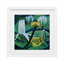 «Yellow & White Pond Lilies», reproduction sous verre encadrée, design par Violeta Vollmer-940605473-940605472