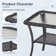 Valierius Durable Outdoor Side Table With UV-Resistant Wicker, And Tempered Glass - Ideal For Patios, Gardens, And Poolside Relaxation