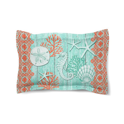 Taie décorative de couette aigue-marine Laural Home