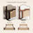 Pine Wooden Platform Bed With Rattan Headboard & Footboard-772424332-772424334