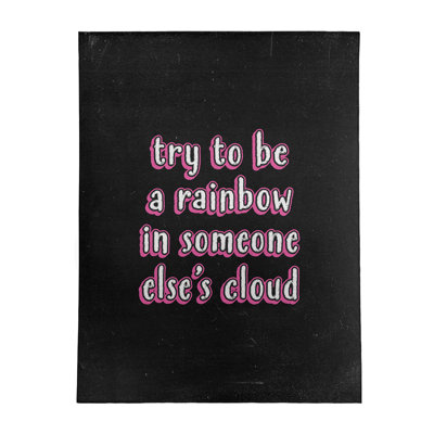 Quotes Chenille Indoor Rug