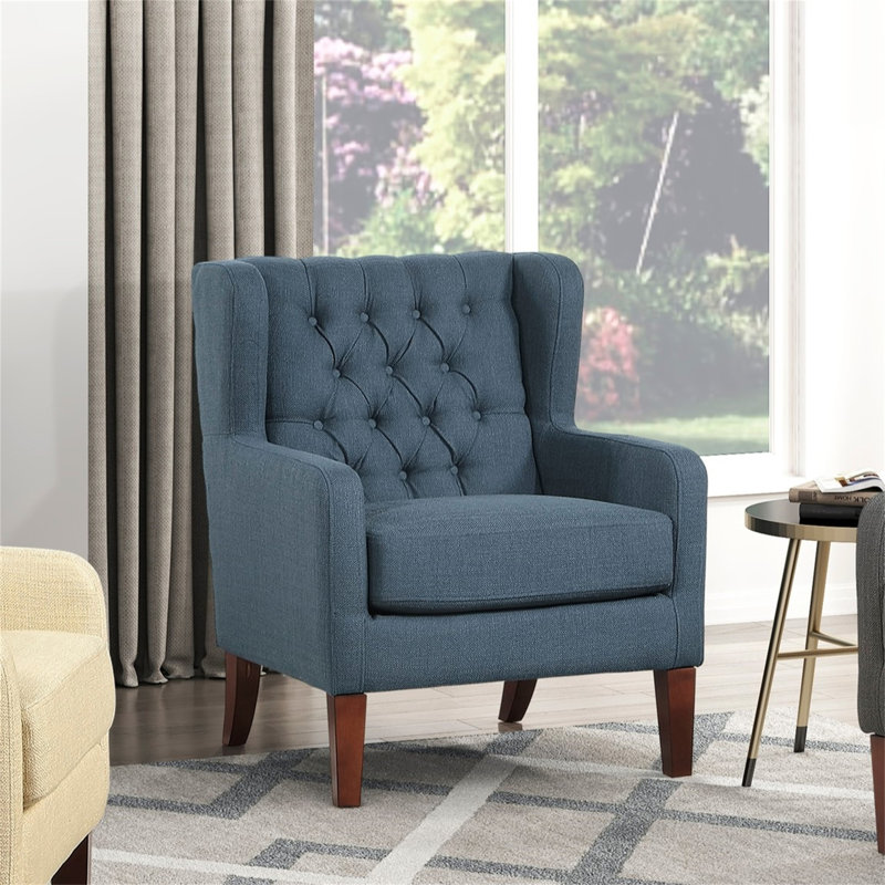 Fauteuil à oreilles Classic, Bleu