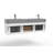 Russett 60'' Double Bathroom Vanity with Solid Surface Top-459392714-459392710-446490786