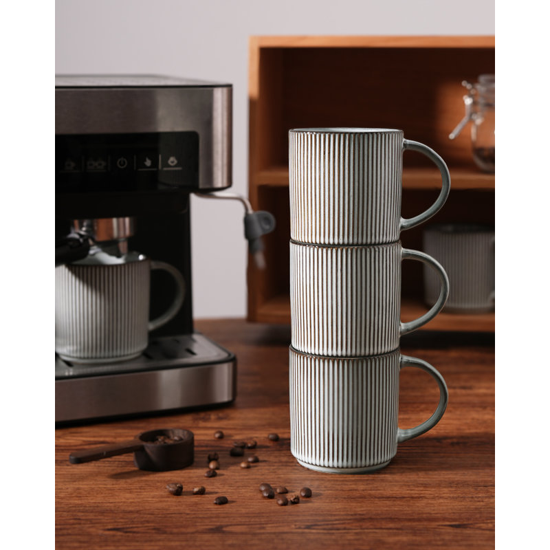 Delaenie Stoneware Coffee Mug, Smoky Blue