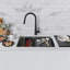 Évier de cuisine encastré ou encastré à simple cuve en acier inoxydable de calibre 16 de 31 po x 19 po avec accessoires intégrés-131083248
