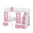 Twin-Over-Twin Bunk Bed With Changeable Table, Bunk Bed Turn Into Upper Bed And Down Desk
