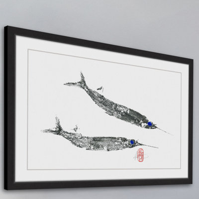 « aiguille fish », reproduction d’art encadrée