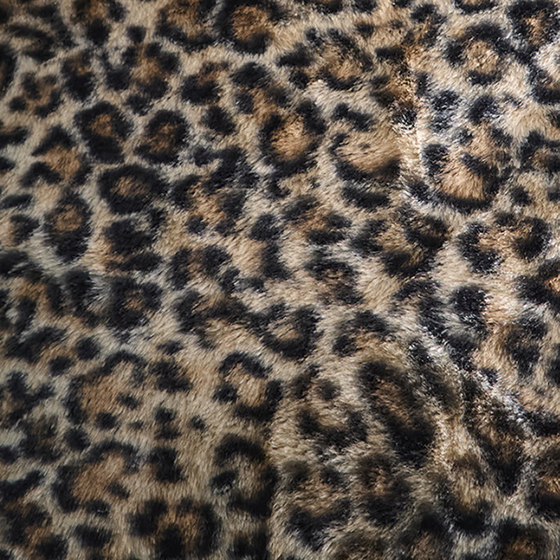 Leopard Faux Fur Natural Cushion, Cushion Cover