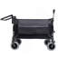 Chariot pliant multifonctionnel avec chariot rotatif et poussoir avec poignée rotative et pneus de plage de 9 po x 4 po pour le camping et la plage - 300 L très résistant, grande capacité pour le transport, l'épicerie et l'utilisation à l'extérieur-128815526