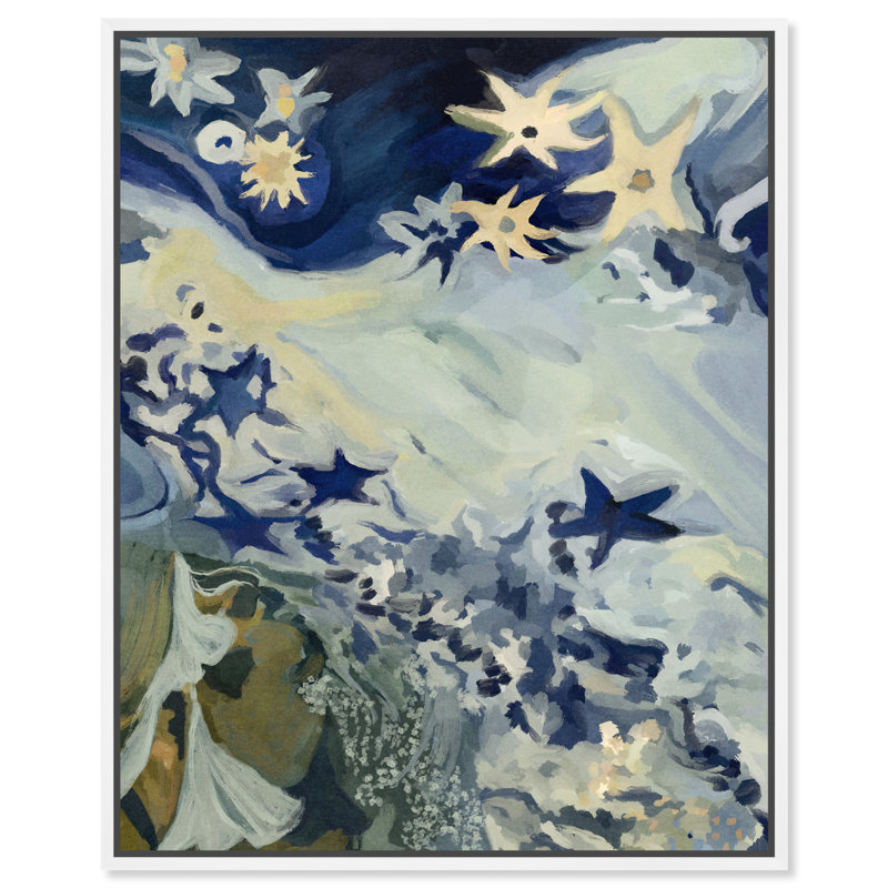 Mermaid Dream II Print by Oliver Gal, 37"H x 31"W, White Floater Frame