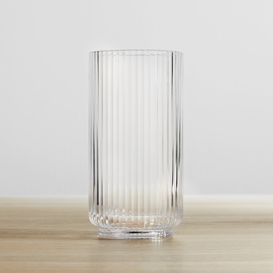 Laya Fluted Acrylic Drinking Glass