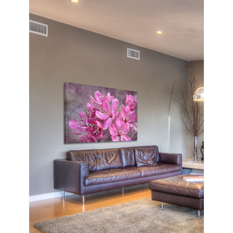 " Crabapple Floral " by Theo, 30" H x 45" W x 1.5" D